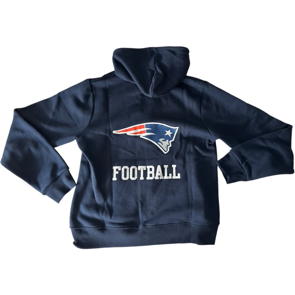 NWT NFL Patriots Navy Blue Zip-Up Hoodie